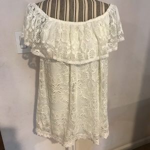 White Off the Shoulder Top